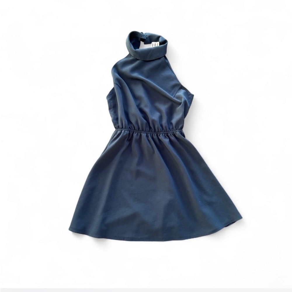 Haute Hippie Navy halter dress